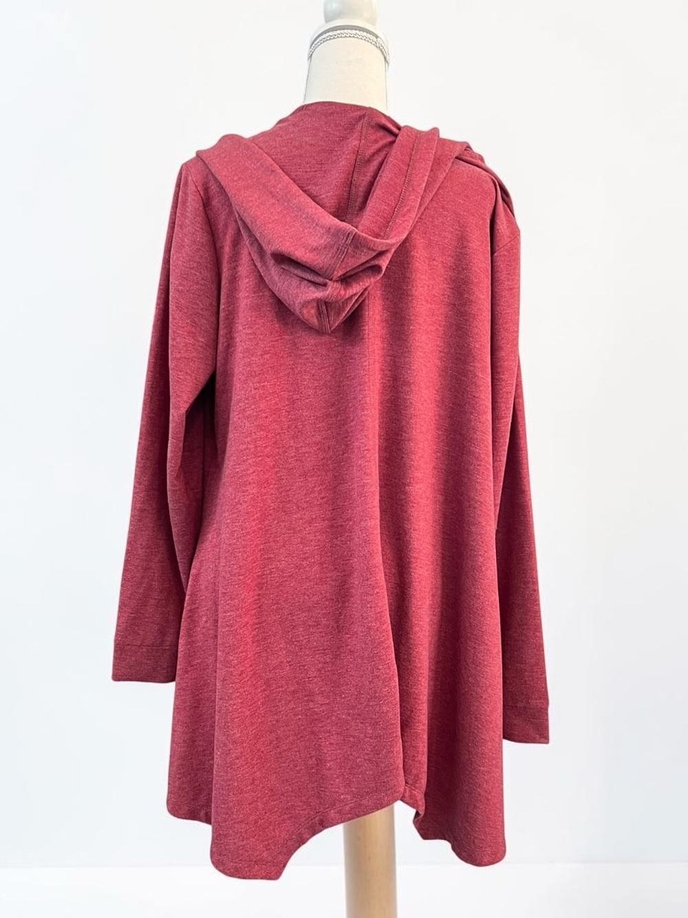 Logo Lori Goldstein Soft Rose Pink Zip Hoodie 1X - Picture 3 of 12